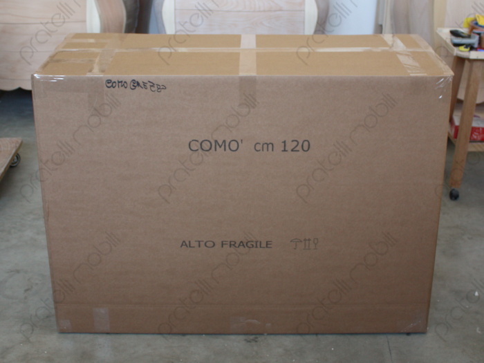 Comò bombato grezzo 